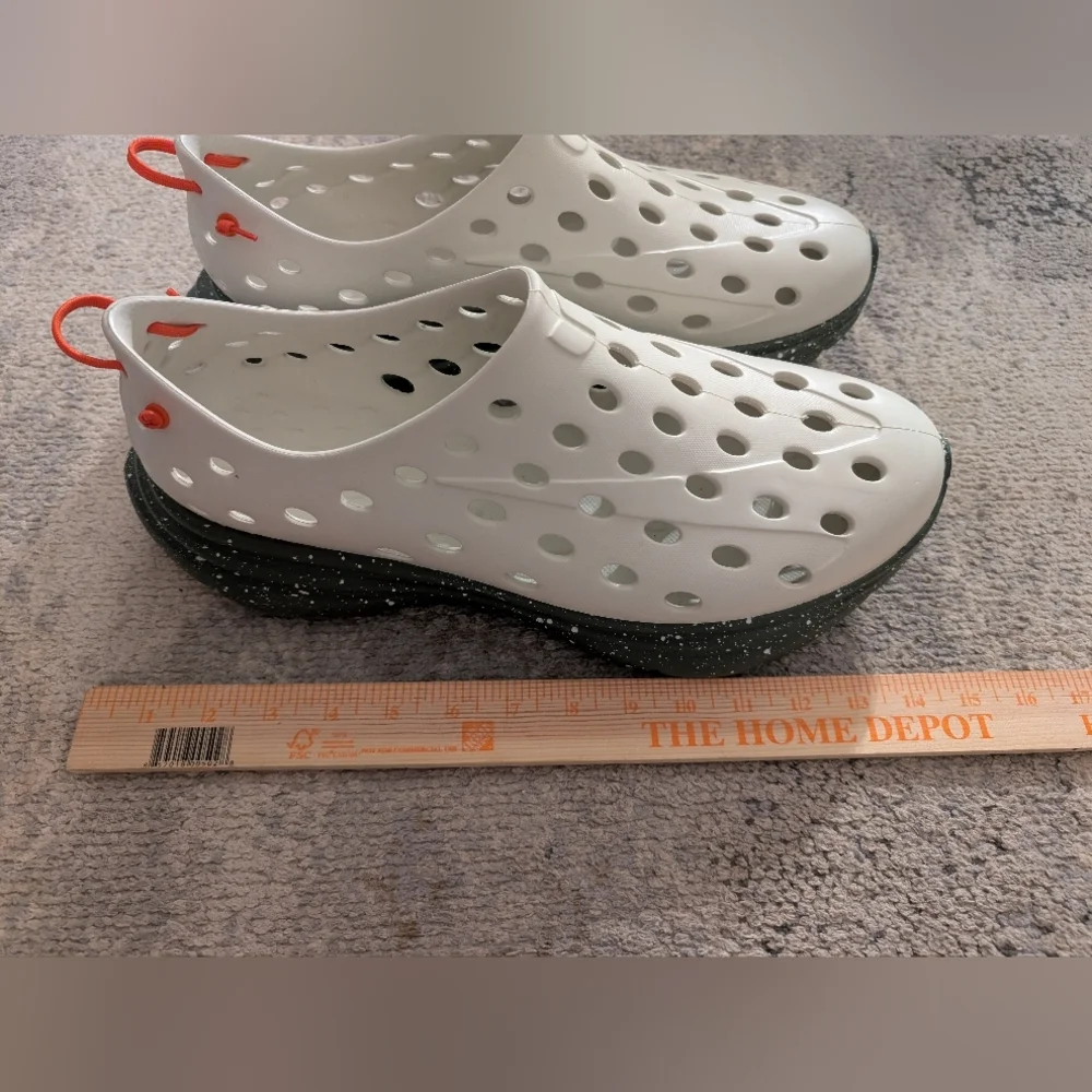 Kane Revive Perforated Slip-On Shoes, Men's 17, Cream/Green/Orange, NWOT - Picture 3 of 9